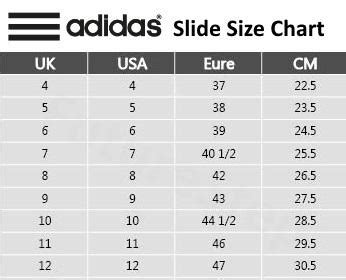 adidas adilette original|Adilette size chart.